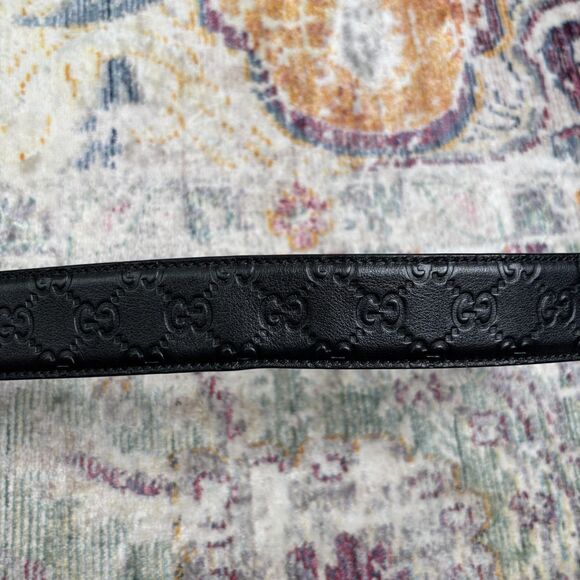 Gucci Interlocking G Signature Belt Black - Picture 3 of 7